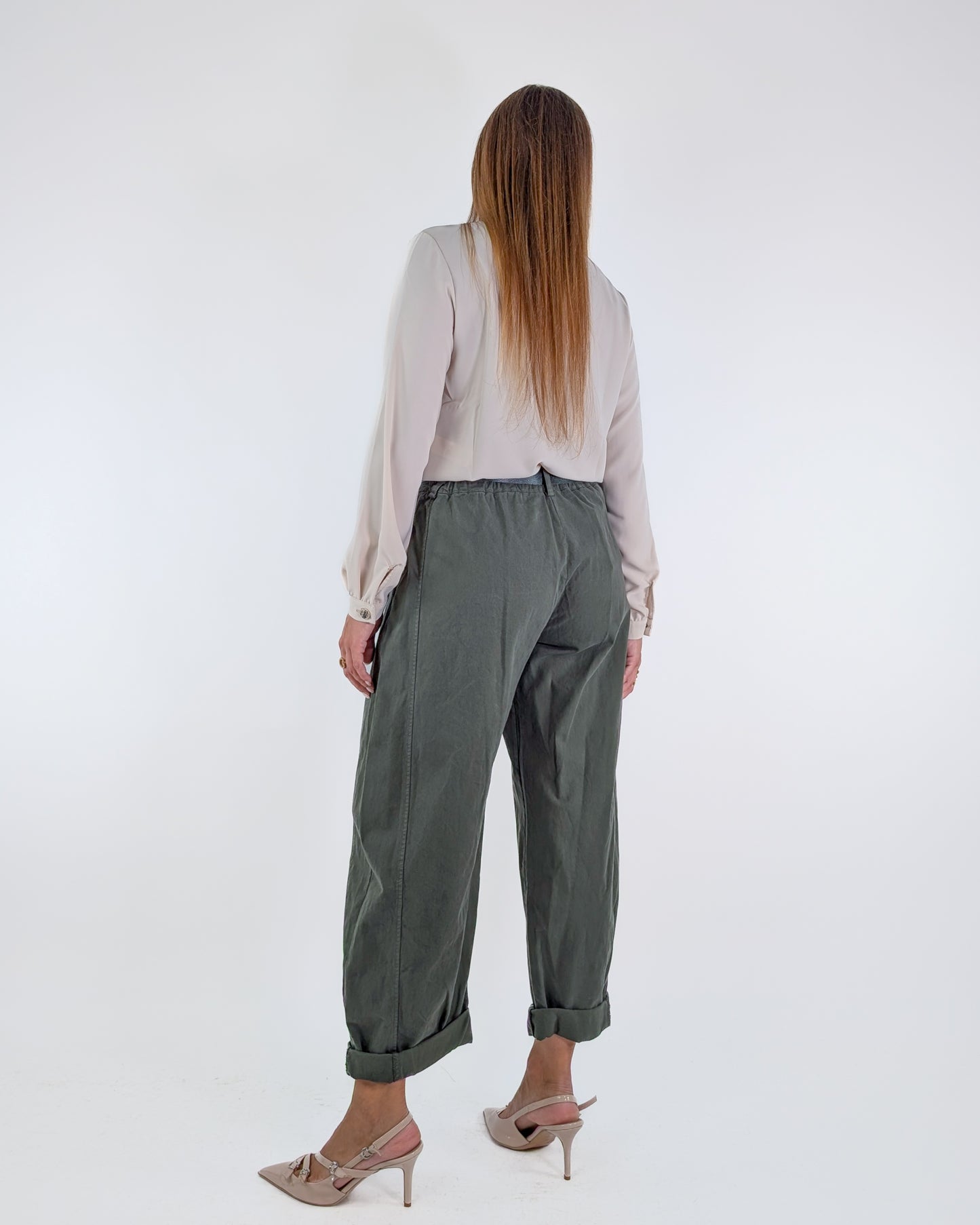 Susy Mix Pantalone 58300GAB Verde Militare