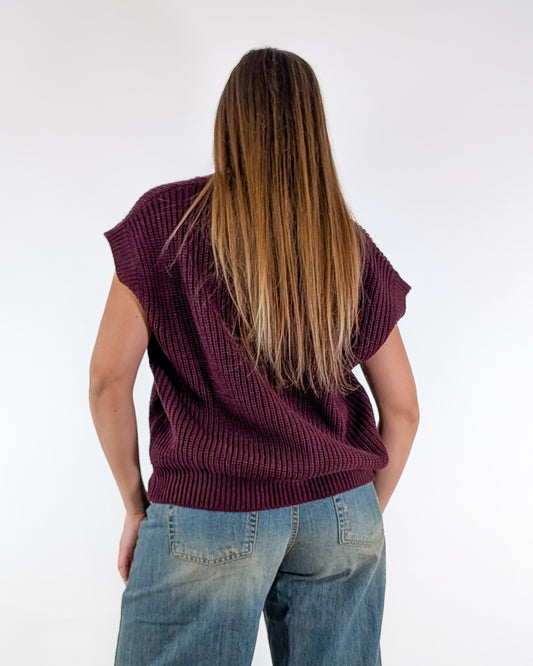 AI25 Tensione In Gilet D80941 Bordeaux