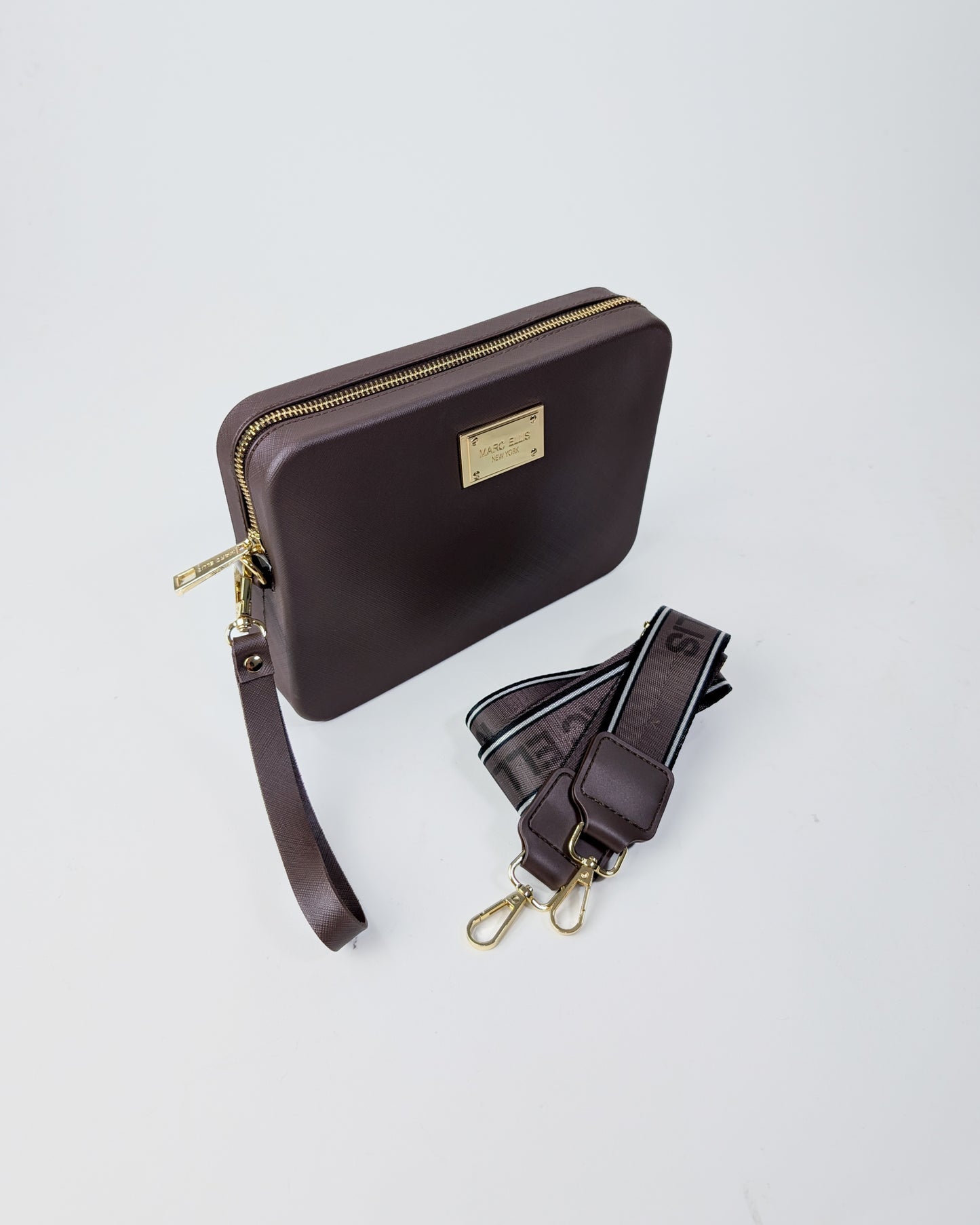 AI25 Marc Ellis Borsa FLAT FLOWE _25 COCOA / LIGHT GOLD