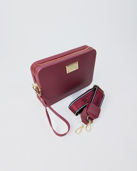 AI25 Marc Ellis Borsa FLAT FLOWE _25 RED DAHLIA / LIGHT GOLD