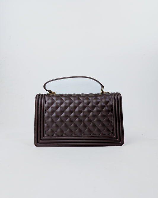 AI25 Marc Ellis Borsa FLAT SQUARE M COCOA / LIGHT GOLD