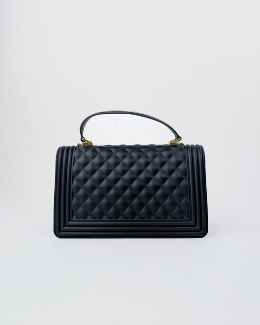 AI25 Marc Ellis Borsa FLAT SQUARE M BLACK / LIGHT GOLD