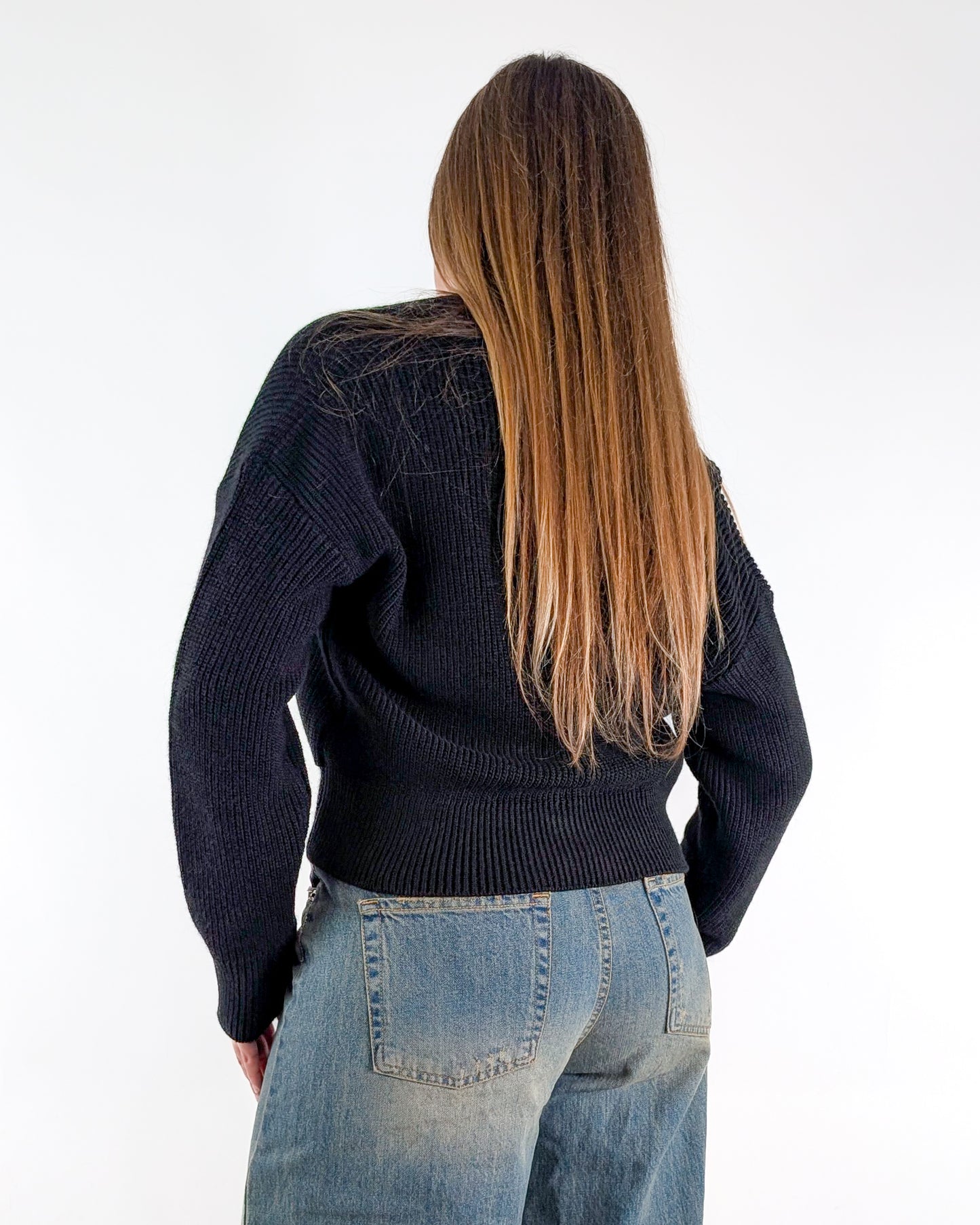 AI25 Have One Cardigan MFP-P157 Nero