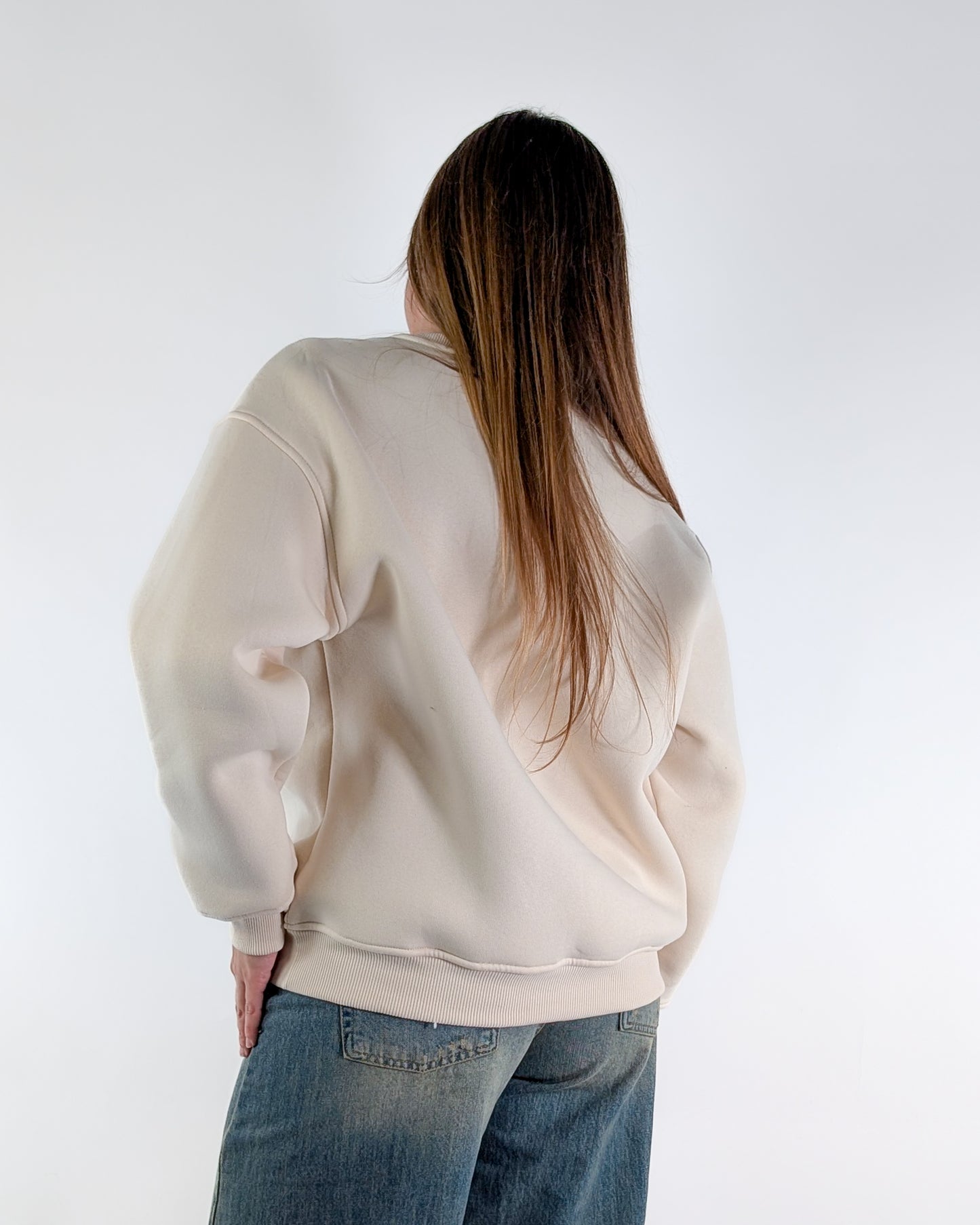 AI25 Susy Mix Felpa SH003020 Crema