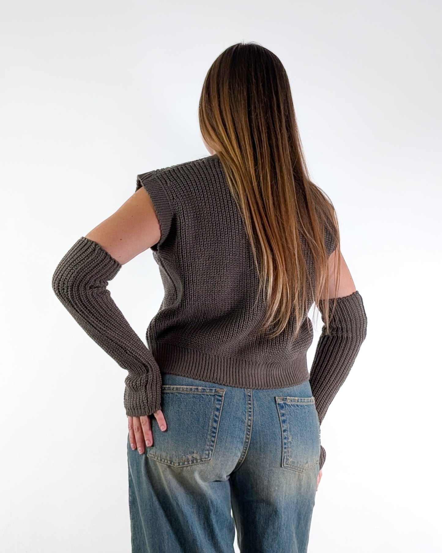 AI25 Susy Mix Gilet M92130 Tortora