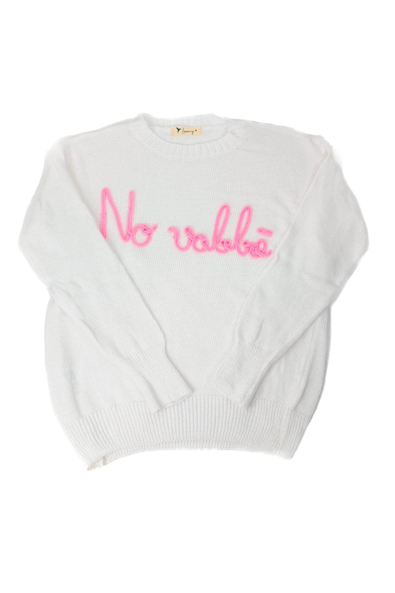 PE26 Luxury Maglia No Vabbè A0242 Bianco