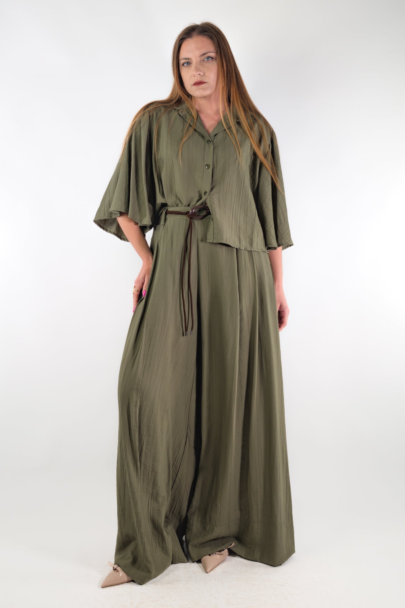 PE26 Vivienne Camicia G03333 Verde