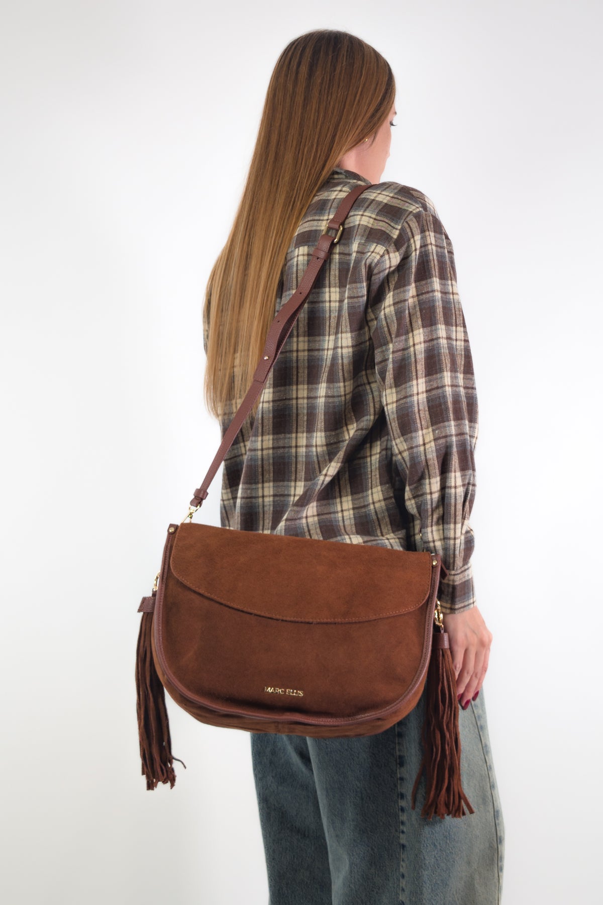 Marc Ellis Borsa LIMA L CM DARK TAN / GOLD
