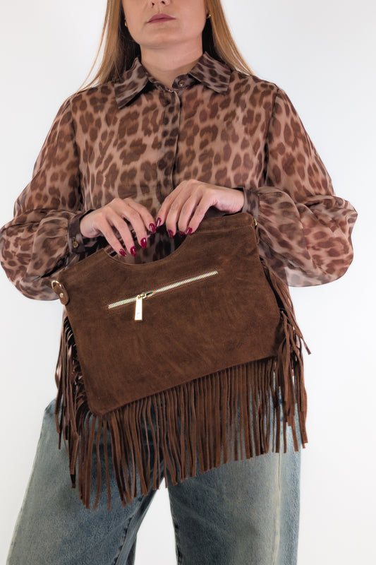 Marc Ellis Borsa CAMELIA CM DARK TAN / GOLD