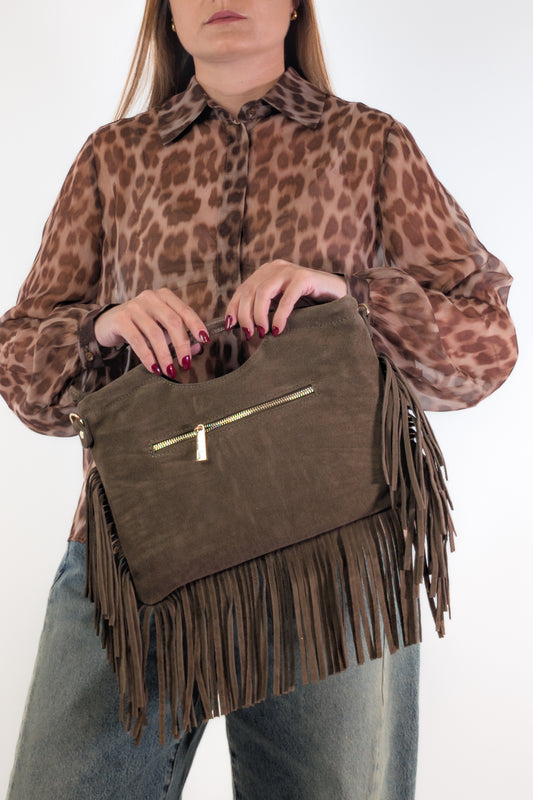 Marc Ellis Borsa CAMELIA CM DARK TAUPE / GOLD