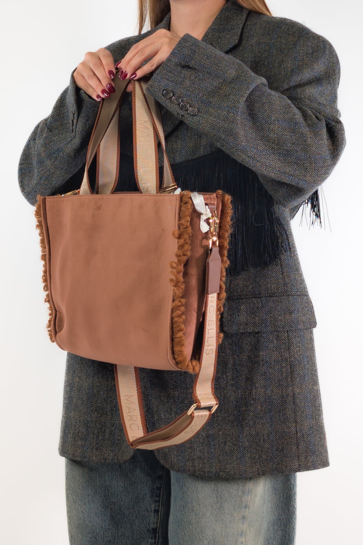 Marc Ellis Borsa BUBY VELVET M TAN