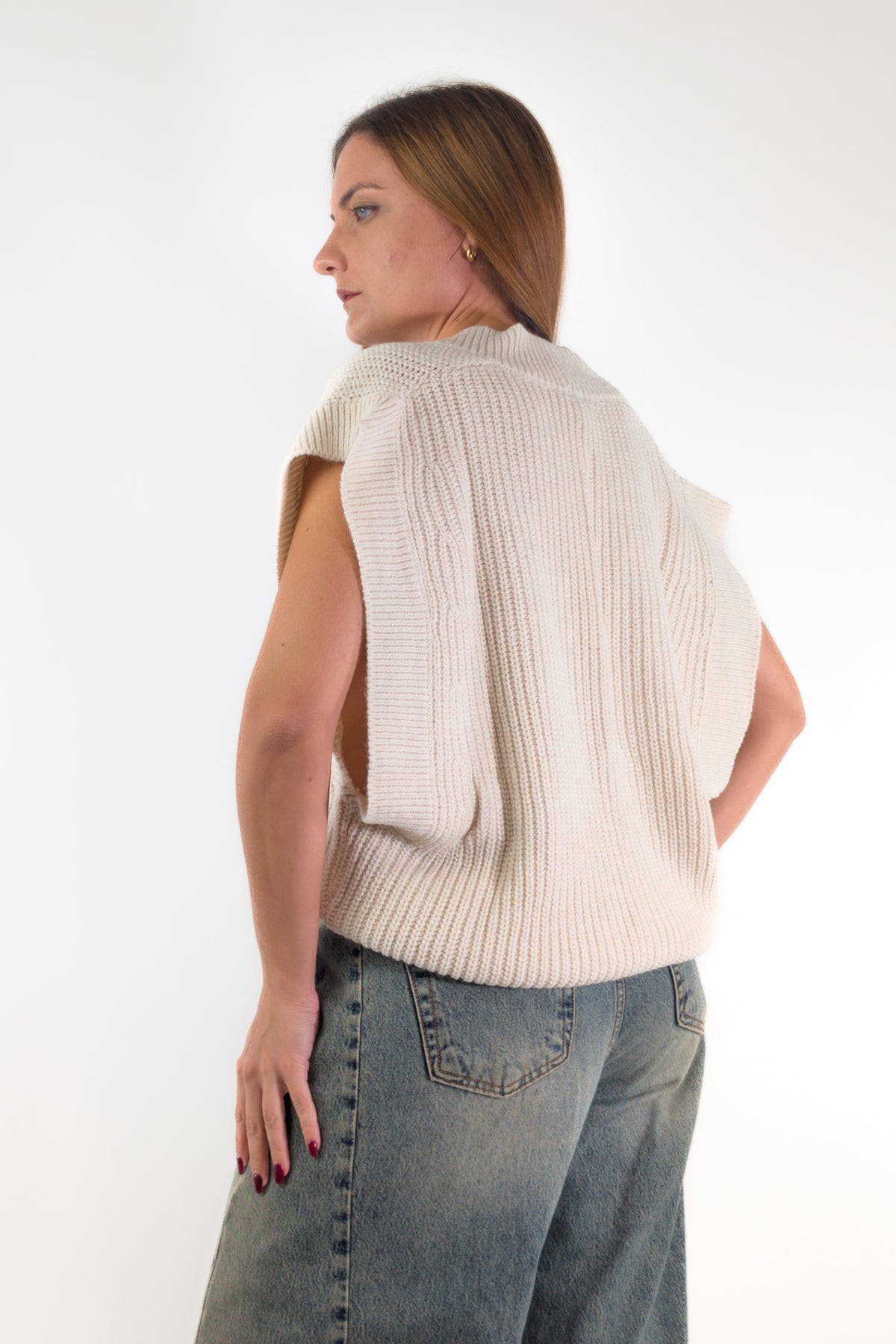 AI26 Susy Mix Gilet 3171 Crema