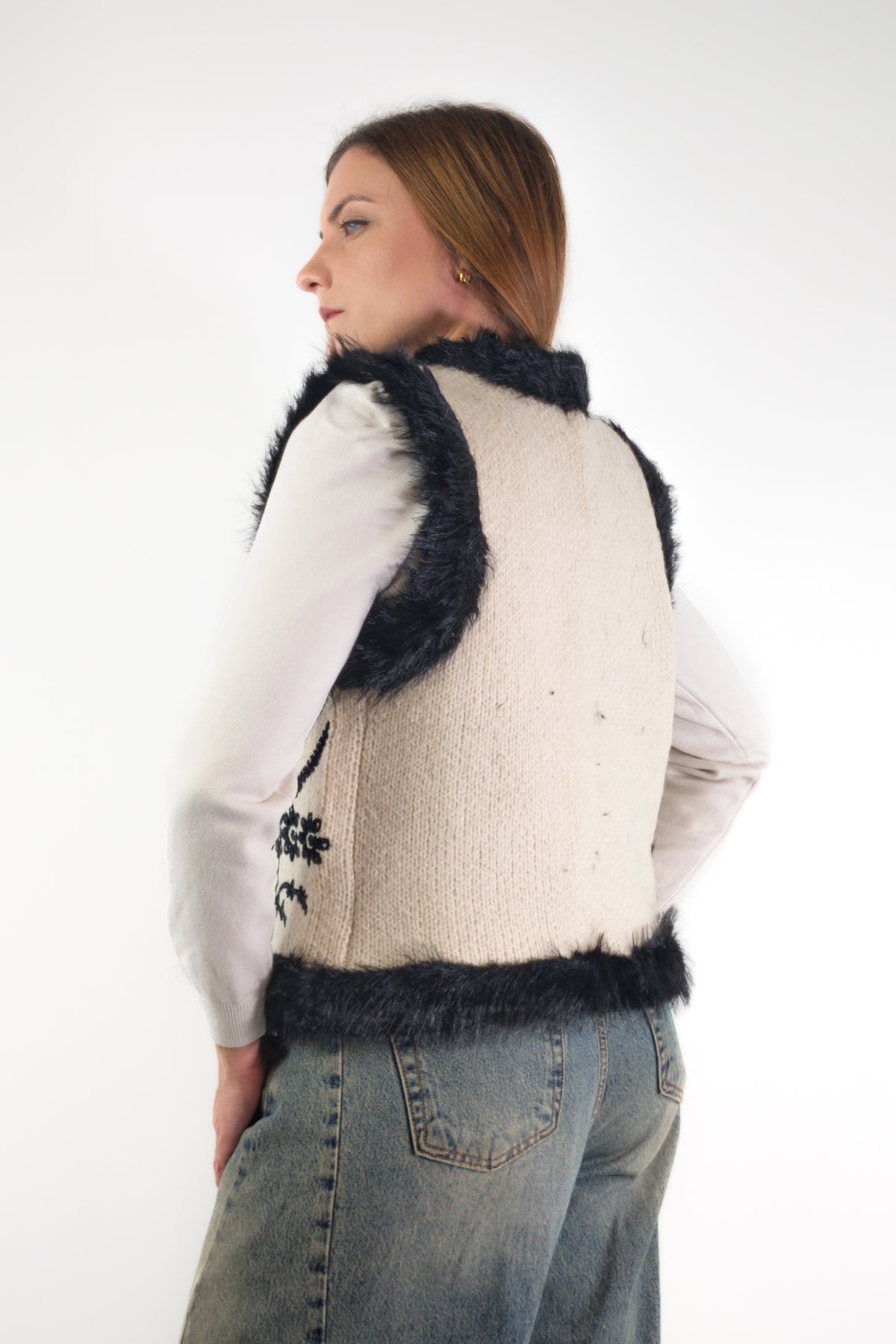 AI26 Susy Mix Gilet M367 Latte
