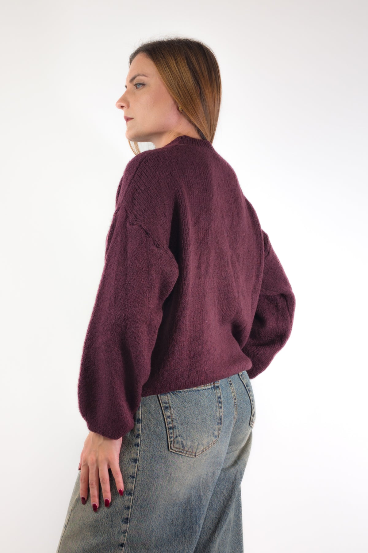 AI26 Luxury Maglia A4581 Too Much Bordeaux