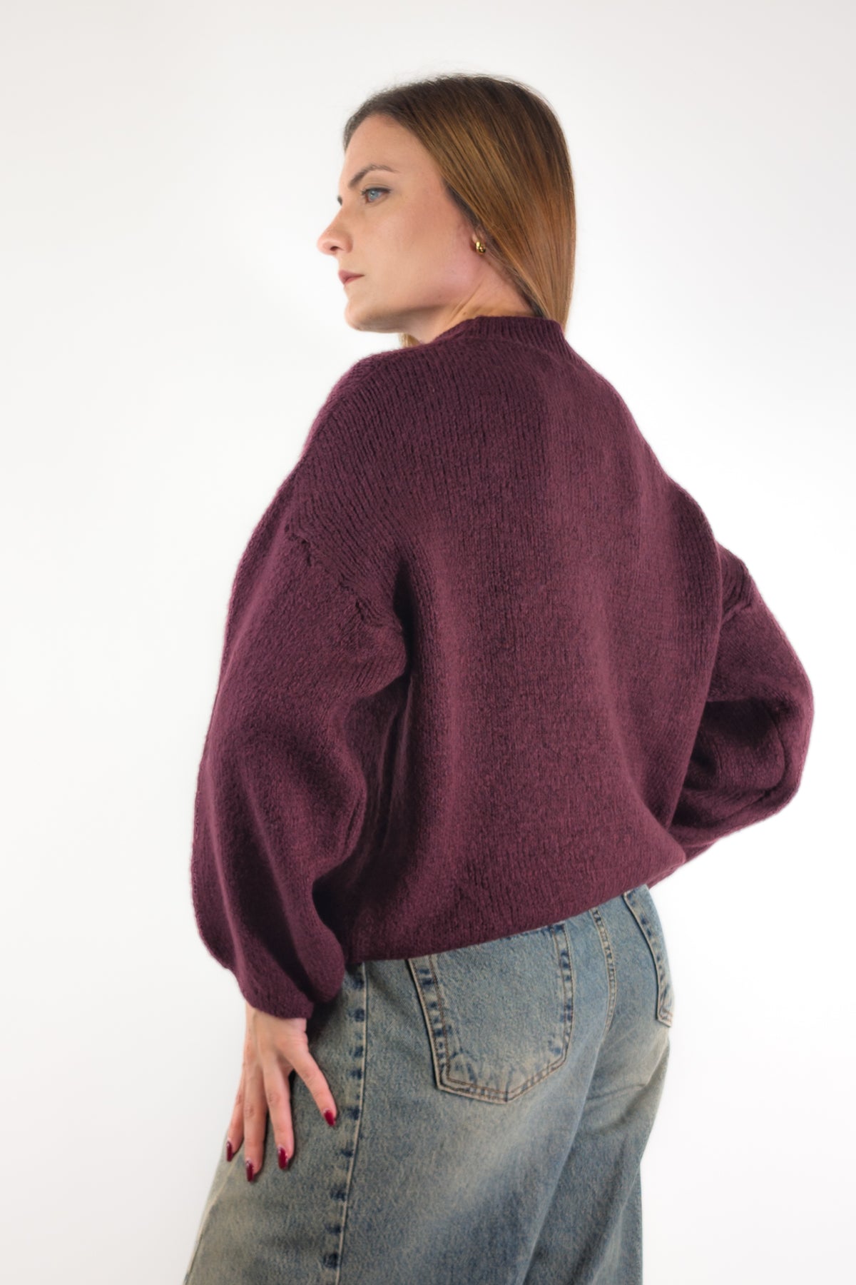 AI26 Luxury Maglia A4580 Mai Na Gioia Bordeaux