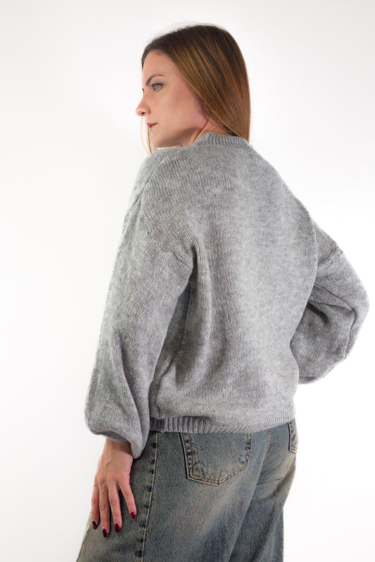AI26 Luxury Maglia A4580 Mai Na Gioia Grigio