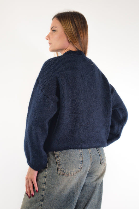 AI26 Luxury Maglia A4579 Io Volevo Solo Lamentarmi Blu