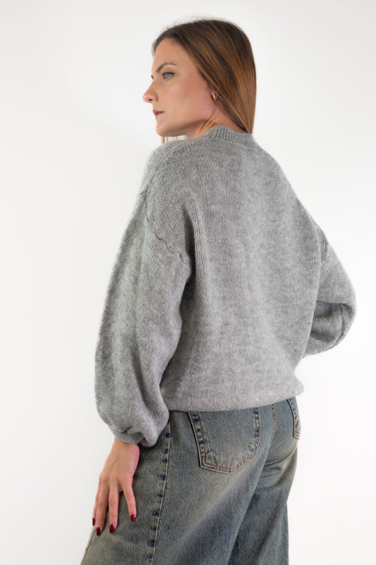 AI26 Luxury Maglia A2702 No Vabbè Grigio