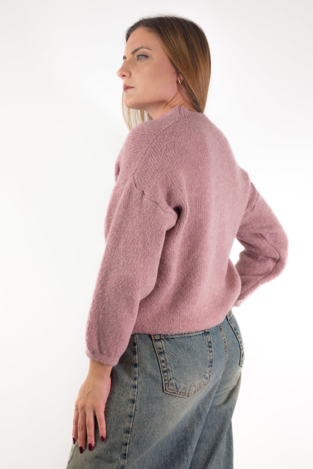 AI26 Luxury Maglia A2702 No Vabbè Rosa Antico