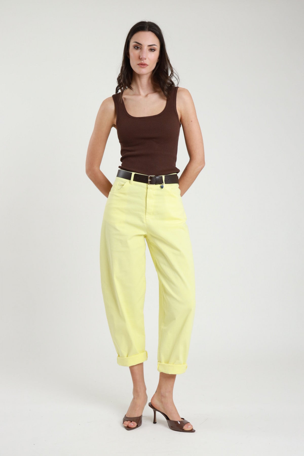 PE26 Susy Mix Pantalone 60285P Giallo