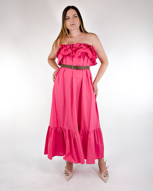 Vicolo Abito TD0833 Fuxia