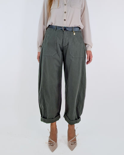 AI25 Susy Mix Pantalone 58300GAB Verde Militare