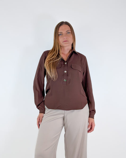 Susy Mix Camicia Y1190N18 Moro