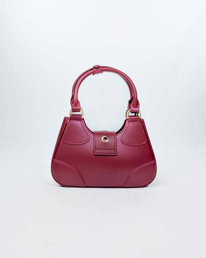 AI25 Marc Ellis Borsa FLAT CIRCLE _25 Red Dahlia/Light Gold