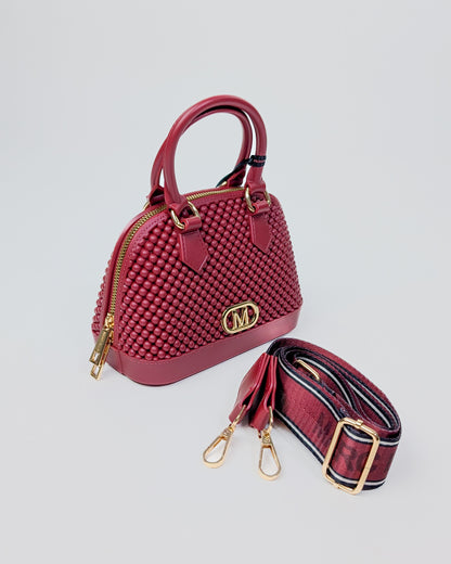 AI25 Marc Ellis Borsa FLAT XS BALL _25 Rubino/Light Gold