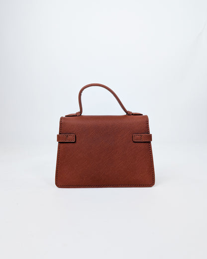 AI25 Marc Ellis Borsa AROUND S 26 DARK CUOIO / LIGHT GOLD