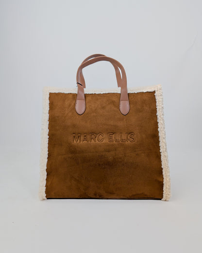 AI25 Marc Ellis Borsa BUBY SUEDE L Dark Cuoio