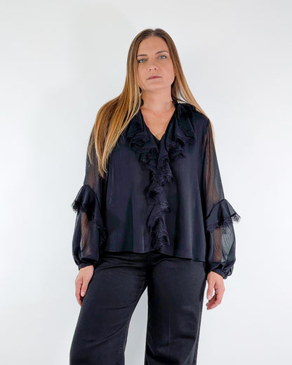 AI25 Susy Mix Camicia SM163A Nero