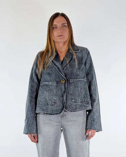 AI25 Vicolo Giacca DF5044 Denim Nero