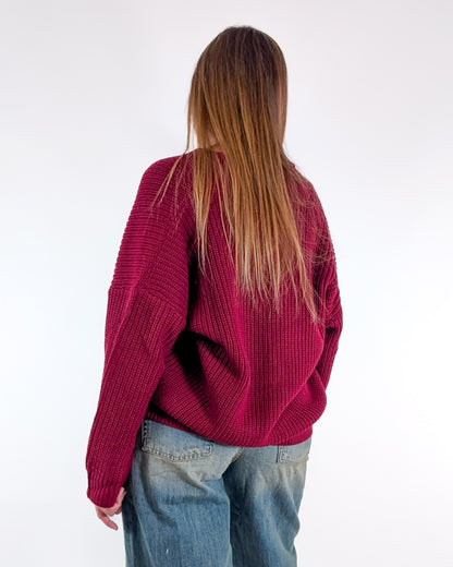 AI25 Susy Mix Cardigan M792079 Bordeaux