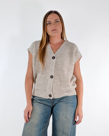 AI25 Tensione In Gilet D80941 Beige