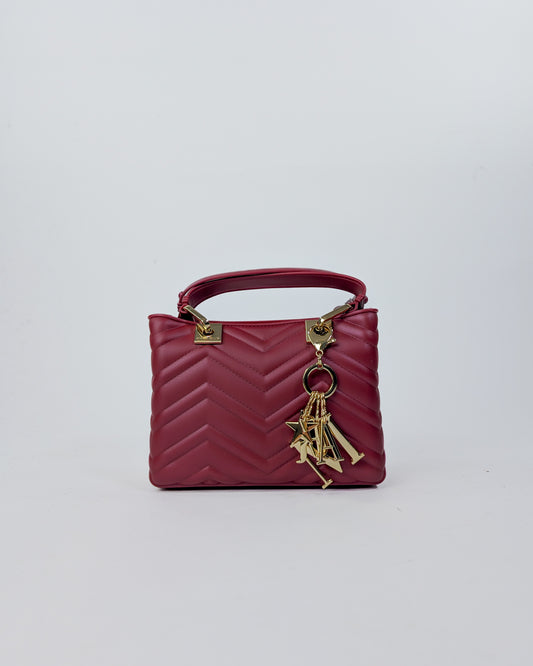 AI25 Marc Ellis Borsa FLAT KRISSY S WAVE_25 Red Dahlia/Light Gold