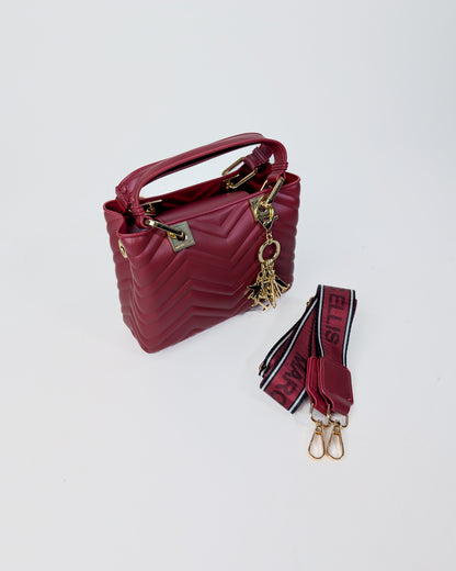 AI25 Marc Ellis Borsa FLAT KRISSY S WAVE_25 Red Dahlia/Light Gold