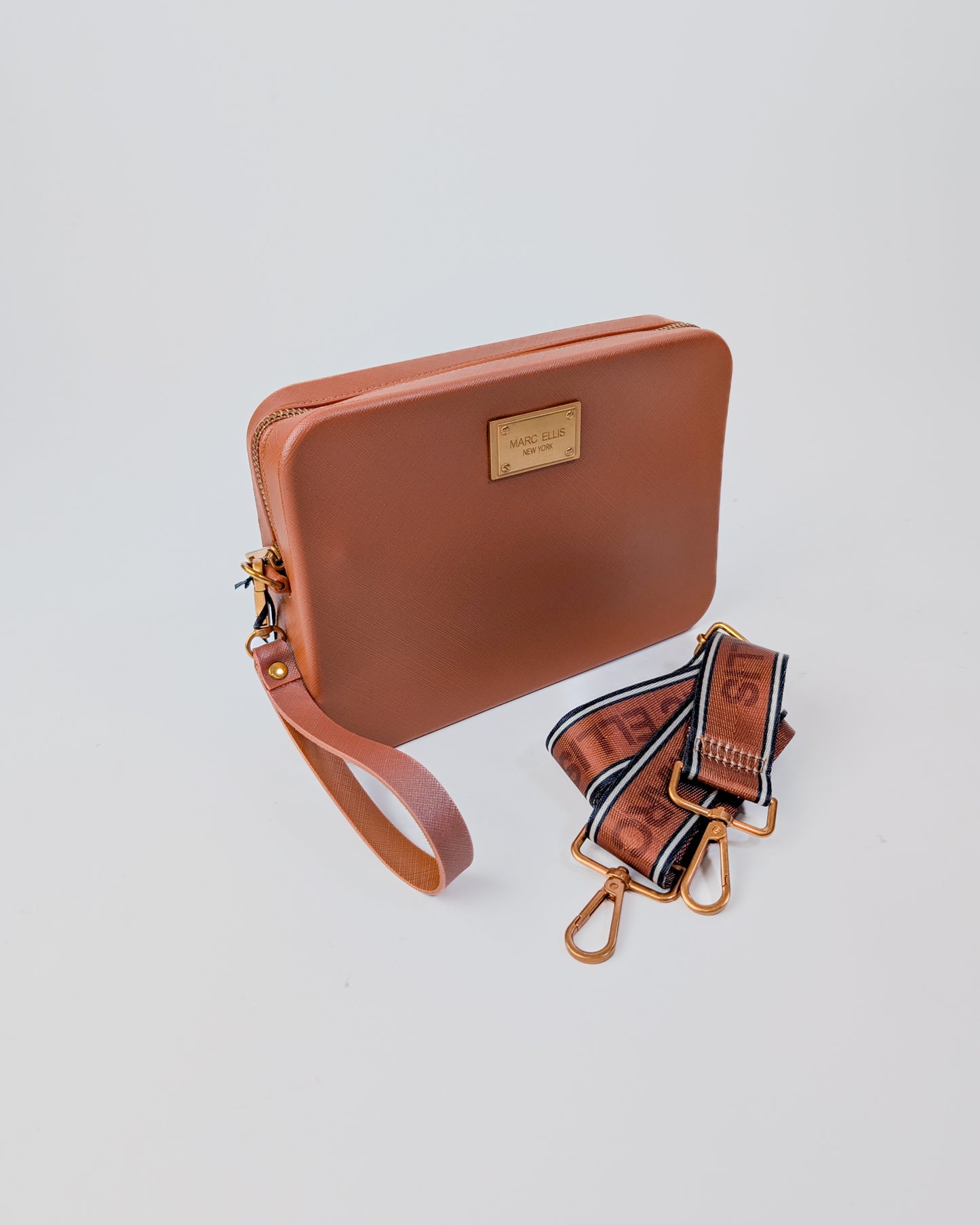 AI25 Marc Ellis Borsa FLAT FLOWE _25 DARK CUOIO / RAME