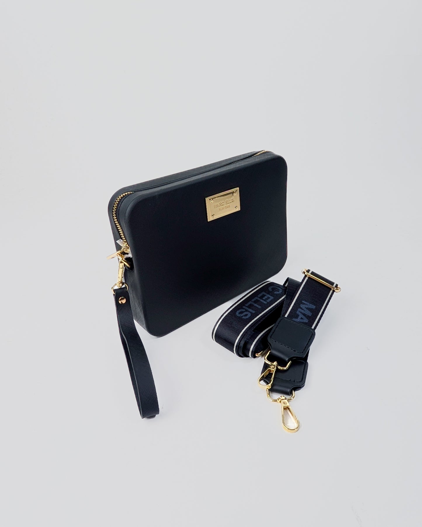 AI25 Marc Ellis Borsa FLAT FLOWE _25 BLACK / LIGHT GOLD