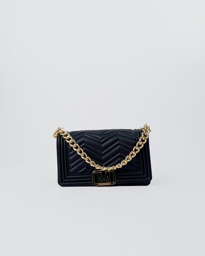 AI25 Marc Ellis Borsa FLAT WAVE S_25 BLACK / LIGHT GOLD