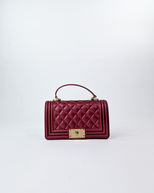 AI25 Marc Ellis Borsa FLAT SQUARE S RED DAHLIA / LIGHT GOLD