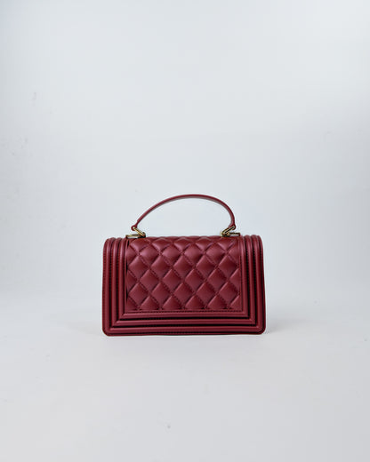 AI25 Marc Ellis Borsa FLAT SQUARE S RED DAHLIA / LIGHT GOLD