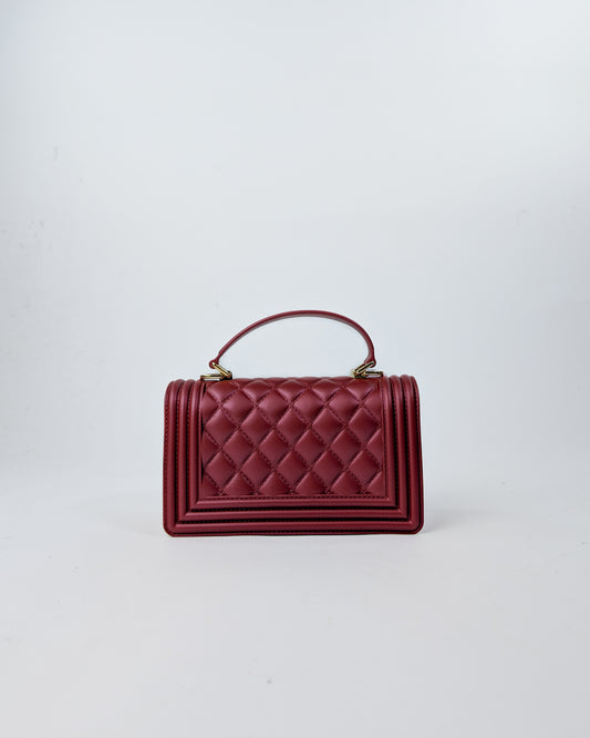 AI25 Marc Ellis Borsa FLAT SQUARE S RED DAHLIA / LIGHT GOLD