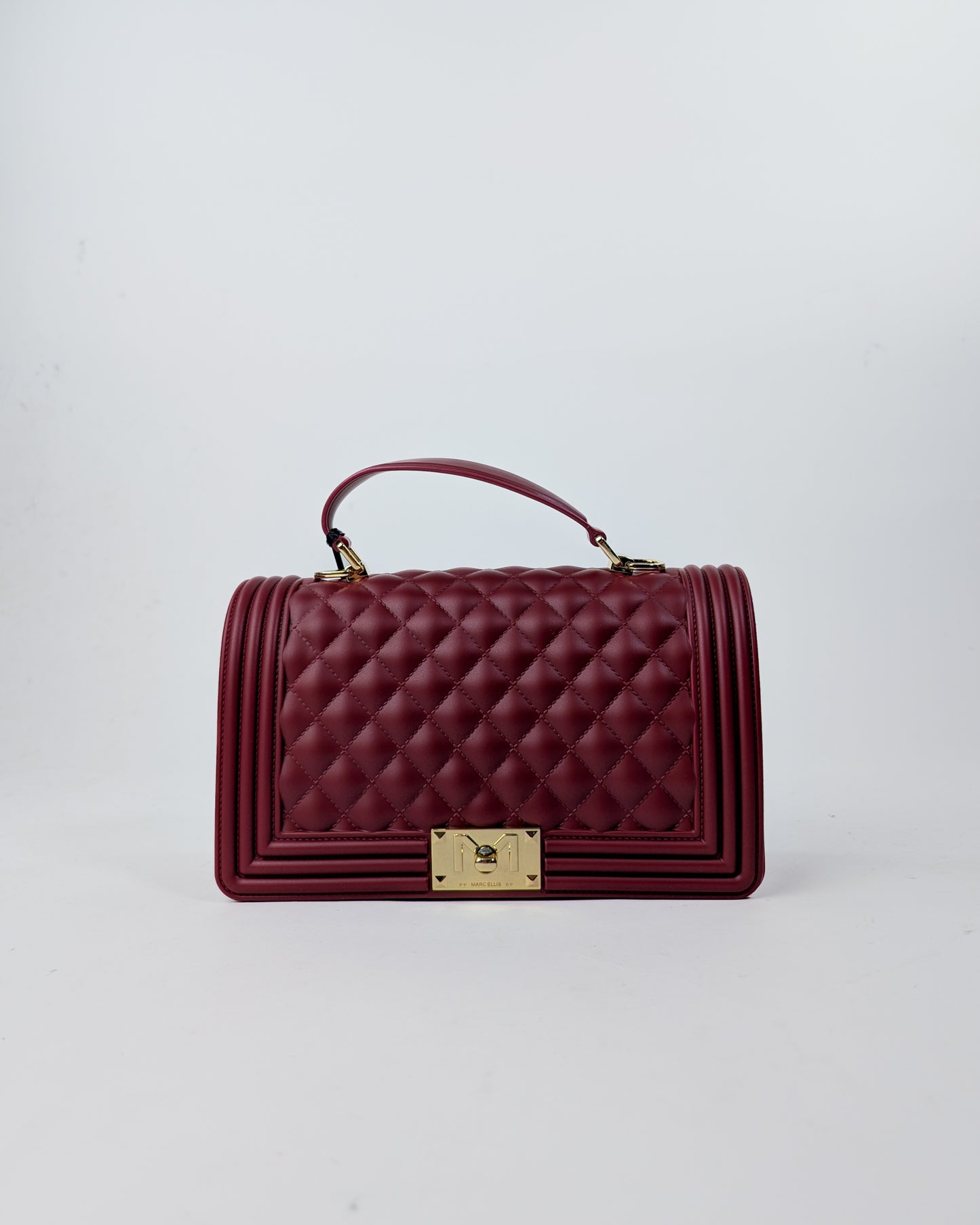 AI25 Marc Ellis Borsa FLAT SQUARE M RED DAHLIA / LIGHT GOLD