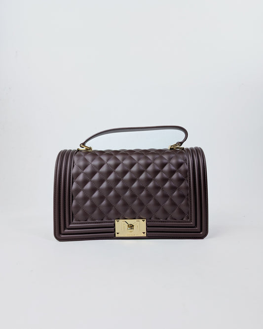 AI25 Marc Ellis Borsa FLAT SQUARE M COCOA / LIGHT GOLD