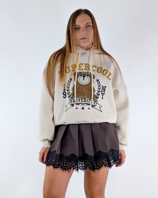 AI25 Susy Mix Felpa SH002863 Crema