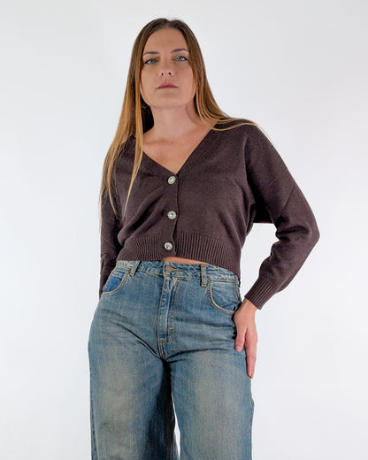 AI25 Vicolo Cardigan 77038F Moro