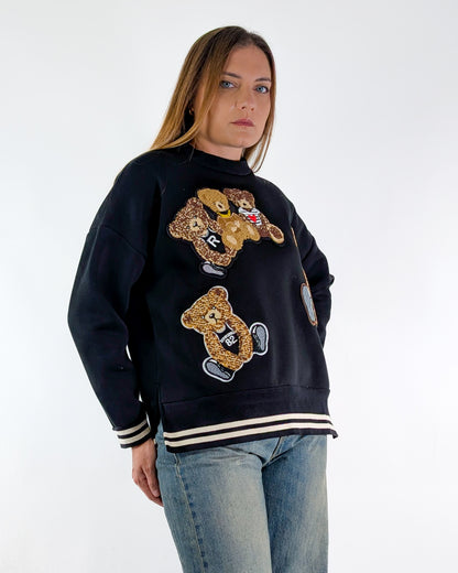 AI25 Vicolo Felpa TF1875 Nero