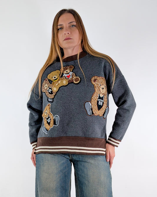 AI25 Vicolo Felpa TF1875 Grigio