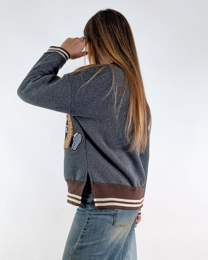 AI25 Vicolo Felpa TF1875 Grigio